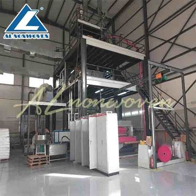 China Single Beam S Line Non Woven Fabric Making Machine , Pp Spunbond Nonwoven Fabric Machine supplier