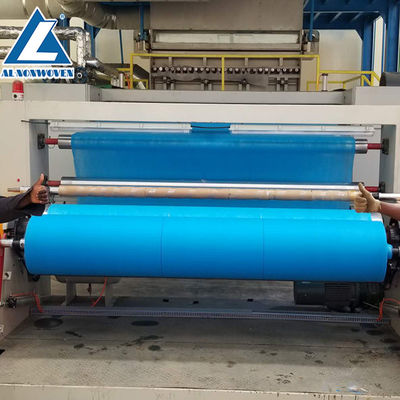 China Al -2400mm Sms Pp Spunbond Nonwoven Fabric Making Machine For Polypropylene Fabric supplier