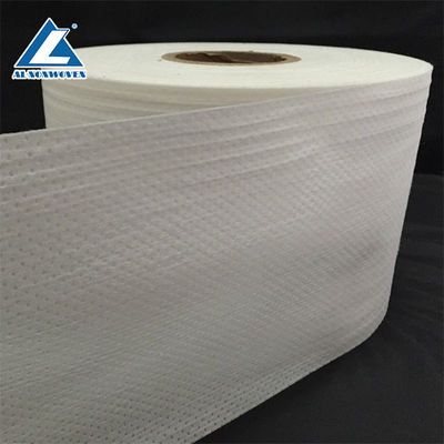 China S Cut Adhesive Side Tape Elastic Nonwoven Fabric Roll Diaper In White Color supplier