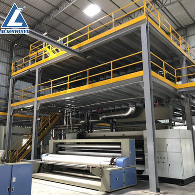 China AL brand automatic 1600mm SS pp spun bonded spun bonded non woven fabric machinery supplier