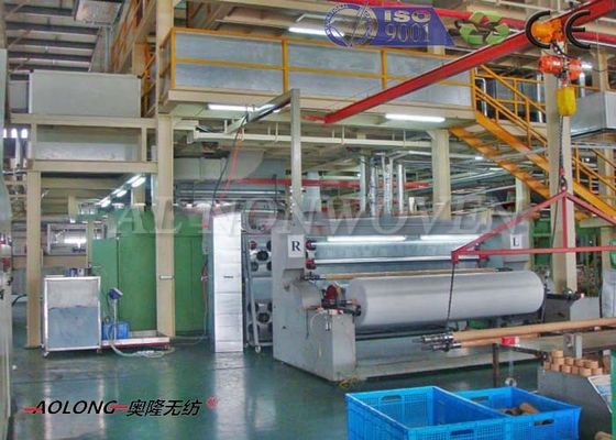 China PP Spunbond Non Woven Fabric Making Machine with Cross / Line Embossing Pattern supplier