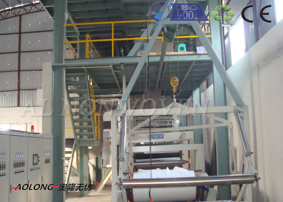 China 4200mm Single beam PP PP Non Woven Fabric Making Machine For Shopping Bag supplier