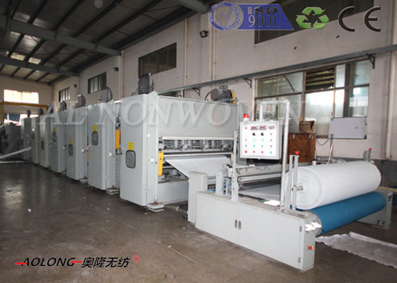 China Comfortable Gloves Needle Punching Synthetic Leather Machine With Cross Lapper supplier