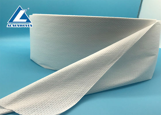 GSM 100g Elastic Nonwoven For Diaper Making , Non Woven Medical Fabric Of Diaper Material supplier