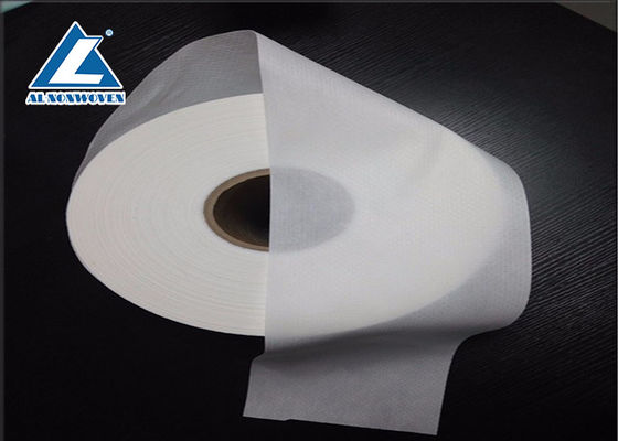 White / Blue Raw Material Elastic Nonwoven Waistband Fabric To Baby Diaper supplier