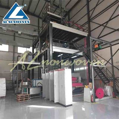 Single Beam S Line Non Woven Fabric Making Machine , Pp Spunbond Nonwoven Fabric Machine supplier