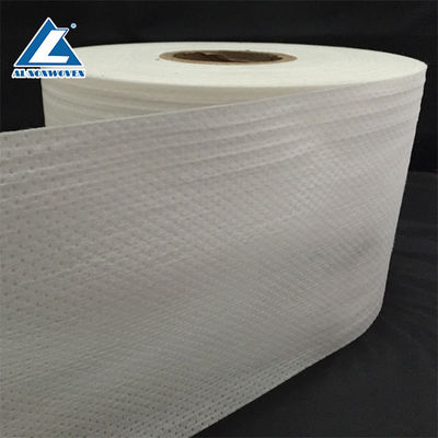 S Cut Adhesive Side Tape Elastic Nonwoven Fabric Roll Diaper In White Color supplier