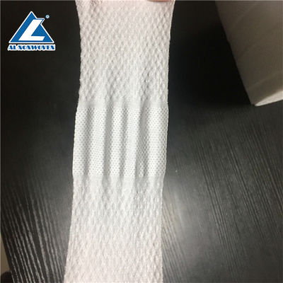 S Cut Adhesive Side Tape Elastic Nonwoven Fabric Roll Diaper In White Color supplier