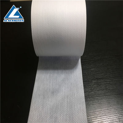 S Cut Adhesive Side Tape Elastic Nonwoven Fabric Roll Diaper In White Color supplier