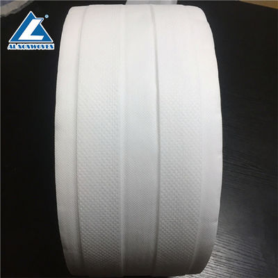 S Cut Adhesive Side Tape Elastic Nonwoven Fabric Roll Diaper In White Color supplier